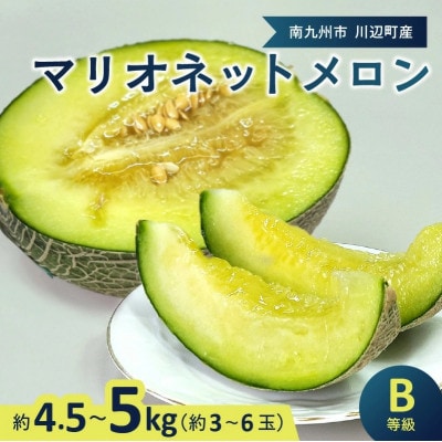 南九州市産マリオネットメロンB等級 約4.5～5kg