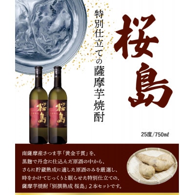 【のし付き・お中元】焼酎 「別撰熟成 桜島」750ml×2本