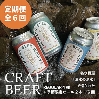 【発送月固定定期便】Sankaku Beer Works クラフトビール定期便全6回