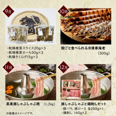 【発送月固定定期便】南九州市知覧うまいもん定期便全12回