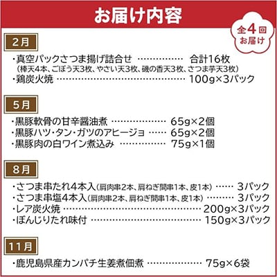 【発送月固定定期便】お酒のおともだちバラエティ定期便全4回