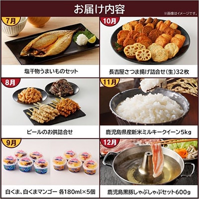 【発送月固定定期便】南九州トクトク定期便全12回