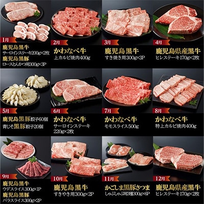 【発送月固定定期便】特選　黒の極み定期便全12回