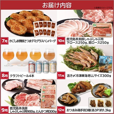 【発送月固定定期便】南九州まんぞく定期便全12回