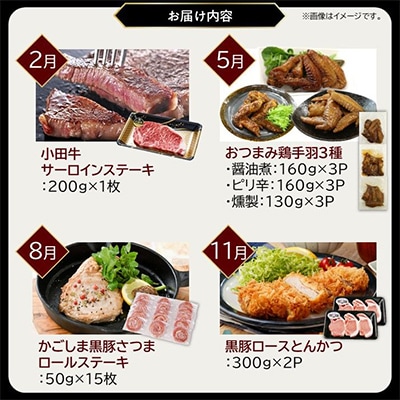 【発送月固定定期便】黒の極定期便　ライト全4回
