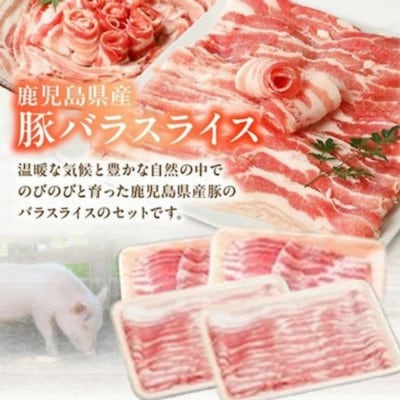 鹿児島県産 豚バラスライス 1kg(南九州市)