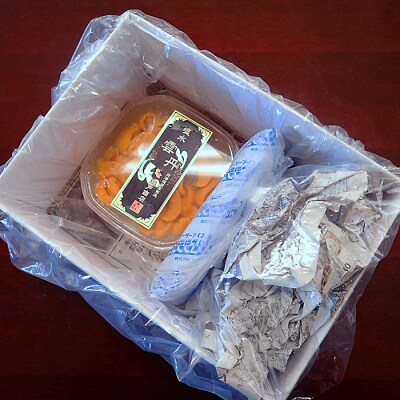 【年内配送可○】エゾバフンウニ(黄系)塩水パック70～80g×1P A-28231