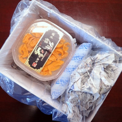 【年内配送可○】エゾバフンウニ(黄系)塩水パック70～80g×3P F-28020