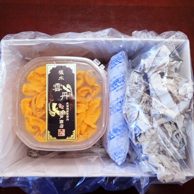 【年内配送可○】エゾバフンウニ(黄系)塩水パック70～80g×3P F-14020