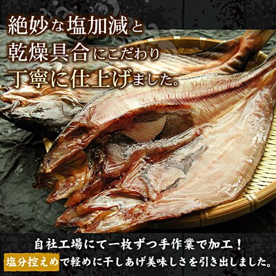 【年内配送可○】真ホッケ開き干し350g前後×10枚 A-07031