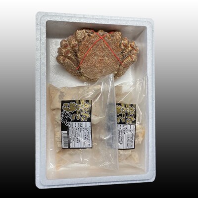 【年内配送可○】毛かに400g～550g×1尾、たこ唐揚げ250g×2P C-76046
