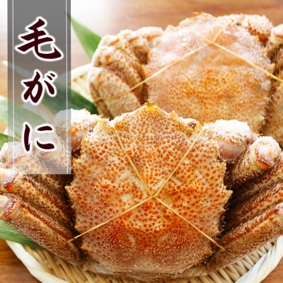【年内配送可○】毛がに780g～850g×2尾 F-32009
