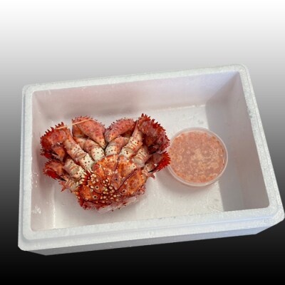 【年内配送可○】花咲かに300g～450g前後、いくら醤油漬け100g G-36011