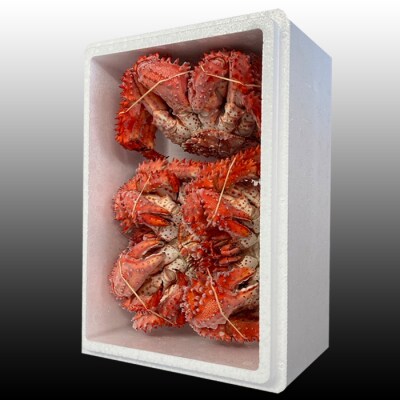 【年内配送可○】★花咲かに300g前後～450g前後×3尾 G-70010