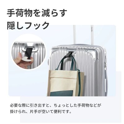 Tabi-012スーツケース S (ゴールド)　機内持ち込み可能　寸法:W53×H35×D24cm
