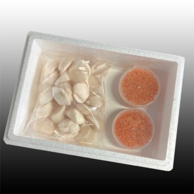 【年内配送可○】いくら醤油漬け100g×2P、ほたて貝柱500g×1P C-36041