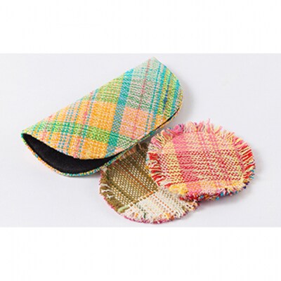 ほほえみほのかのメガネケースとひまわりコースター [54070016]