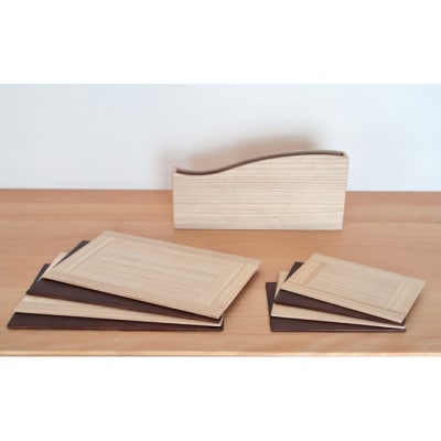 【ASAKURA】桐製テーブルマット8枚組セット 新潟 [54070146]