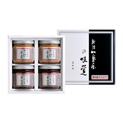 加島屋の味覚 中ビン4本 さけ茶漬・いくら醤油漬[54071616]