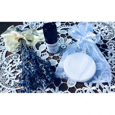 新潟産ラベンダー精油5mlとアロマストーン [54070251]