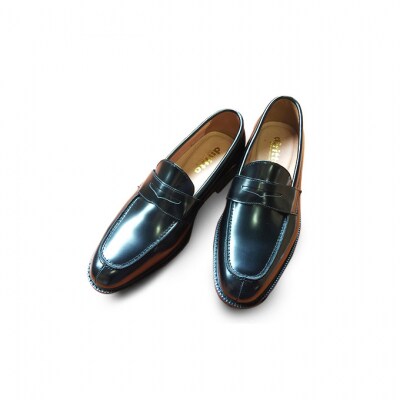 0319牛革 マッケイ製法トラッドシューズ8802BL サイズ25.5cm[54077069]