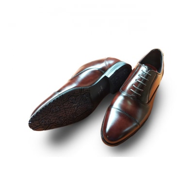 0321牛革 防水・防滑ビジネスシューズ620BR サイズ24.5cm[54077079]