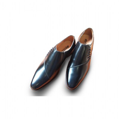 0322牛革 サイドレースビジネスシューズ5502BL サイズ25.0cm[54077086]