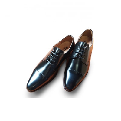 0324牛革 ストレートチップビジネスシューズ5501BL サイズ25.0cm[54077098]