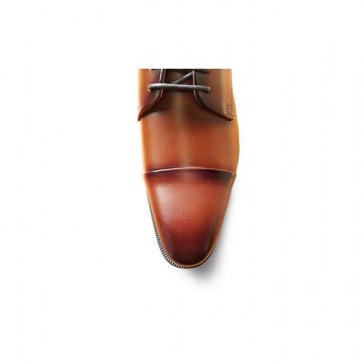 0325牛革 ストレートチップビジネスシューズ5501BR サイズ25.0cm[54077104]