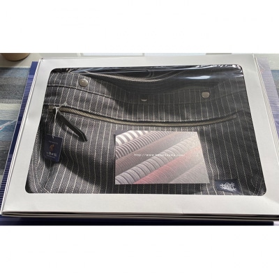 亀田縞　帆布ショルダーバッグ [54070677]