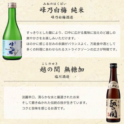 新潟6蔵元日本酒のみくらべ6本セット [54070981]