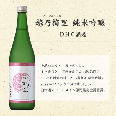 新潟3蔵元純米吟醸のみくらべセット [54070985]