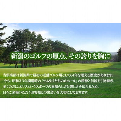 新潟ゴルフ　プレーチケット　3000円分チケット[54071149]