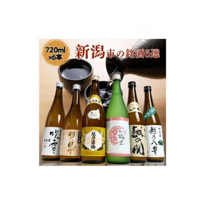 越後銘門酒会 新潟市の銘酒 飲み比べ 720ml×6本 N726A [54071449]