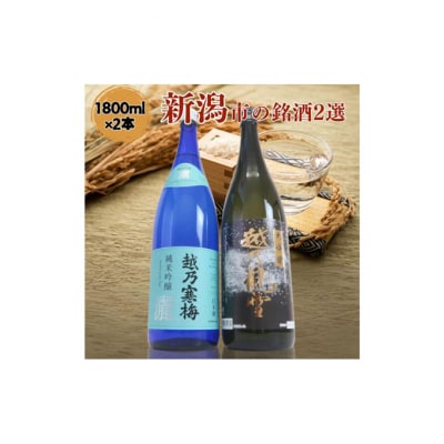 越後銘門酒会 新潟市の銘酒 飲み比べ 1800ml×2本 N182A[54071454]