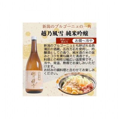 越後銘門酒会 新潟市の純米吟醸 飲み比べ 720ml×3本 N723B [54071456]