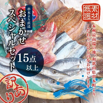 【訳あり干物セット】15点以上!おざきのひもの「おまかせスペシャルセット」【ozk103A-1】