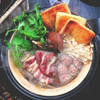 島根県産野草ミネラル熟成鴨しゃぶ鍋セット2人前