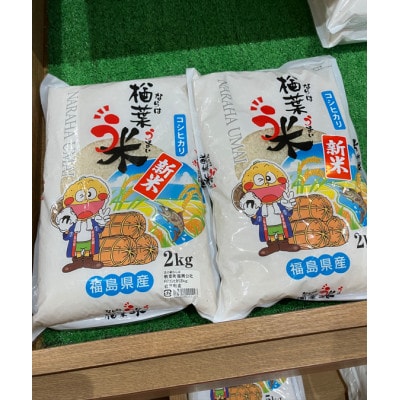 楢葉う米コシヒカリ(精米)2kg×2袋