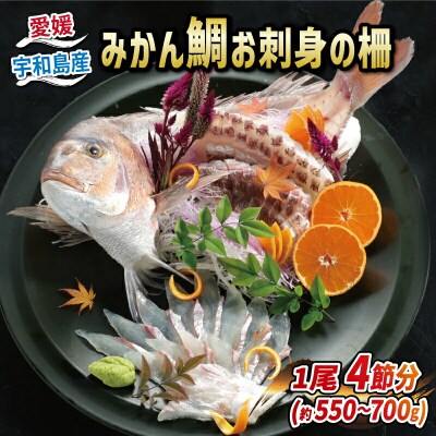 みかん鯛 お刺身の柵 4節 1尾分 宇和島プロジェクト D022-071004