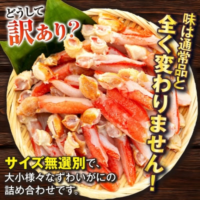 訳あり 生本ずわいがに 爪下棒むき身 約1kg ニューバーク D016-116004
