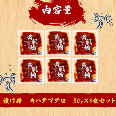 漬け丼 マグロ 6食セット 南予ビージョイ D010-150026