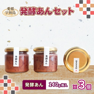 発酵あん　3個セット　企業組合いわまつ　J011-006004