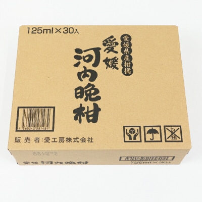 宇和島みかん 河内晩柑ジュース 125ml 30本入 愛工房 H020-034004