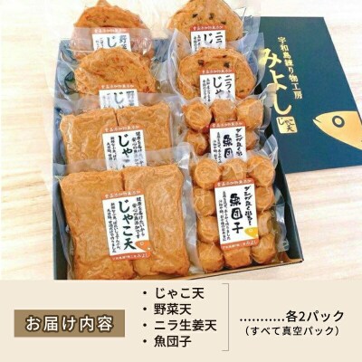 じゃこ天 喜びセット 宇和島練り物工房みよし C012-061001