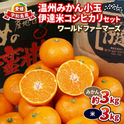 温州みかん小玉3kg+伊達米コシヒカリ3kg ワールドファーマーズ B012-024003