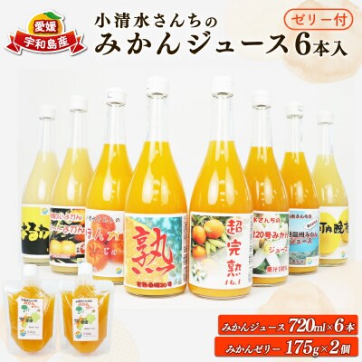 小清水さんちのみかんジュース 6本入 小清水農園 H025-033003
