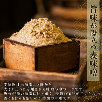 先行予約 定期便 萬年味噌 4kg 3回 伊予醸造 味噌 麦味噌 麦みそ J029-107002