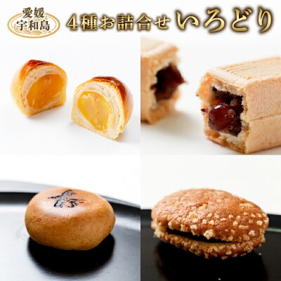 和菓子 4種 詰合せ 「いろどり」 御粽司 百波 和菓子 最中 大番 伊達候 J018-163003