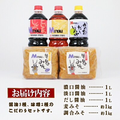 醤油と味噌 詰め合わせセット 宮居醤油店 J015-122005